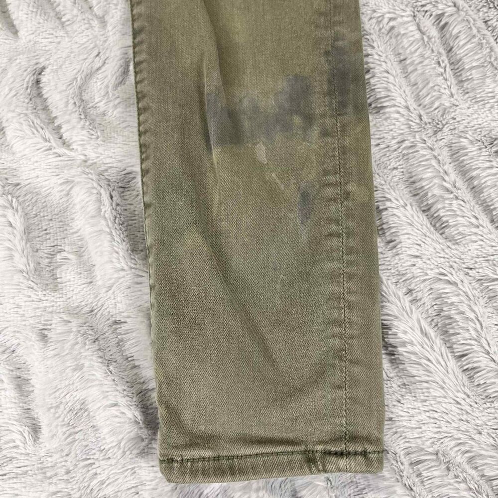 American Eagle Jeans Women 6 Green Jegging Cargo Next Level Stretch Stained - Picture 11 of 11